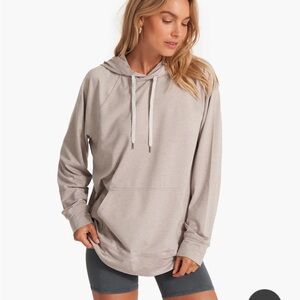 Halo oversized hoodie - oyster heather